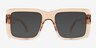Vinca Crystal Brown AcetateSunglass Frames from EyeBuyDirect, Front View