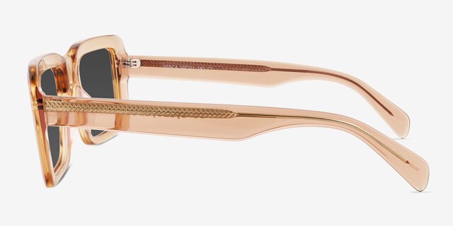 Vinca Crystal Brown AcetateSunglass Frames from EyeBuyDirect, Side View