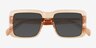 Vinca Crystal Brown AcetateSunglass Frames from EyeBuyDirect, Closed View