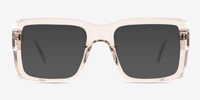 Vinca Crystal Gray AcetateSunglass Frames from EyeBuyDirect, Front View