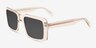 Vinca Crystal Gray AcetateSunglass Frames from EyeBuyDirect, Angle View