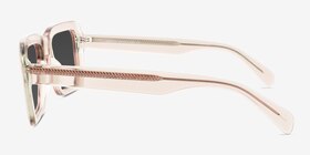 Vinca Crystal Gray Acétate Soleil de Lunette de vue d'EyeBuyDirect, Vue de Côté