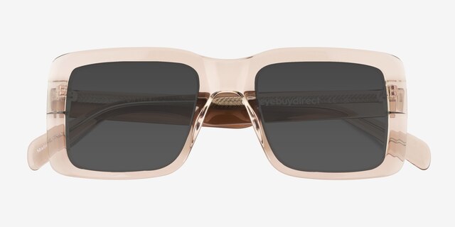 Vinca Crystal Gray AcetateSunglass Frames from EyeBuyDirect, Closed View