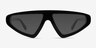 Eutopia Black AcetateSunglass Frames from EyeBuyDirect, Front View