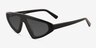 Eutopia Black AcetateSunglass Frames from EyeBuyDirect, Angle View