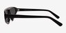 Eutopia Black AcetateSunglass Frames from EyeBuyDirect, Side View