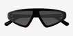Eutopia Black AcetateSunglass Frames from EyeBuyDirect, Closed View