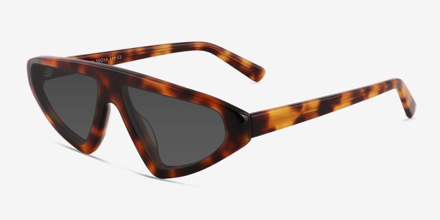 Eutopia Tortoise AcetateSunglass Frames from EyeBuyDirect, Angle View