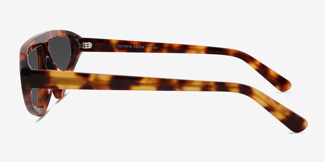 Eutopia Tortoise AcetateSunglass Frames from EyeBuyDirect, Side View