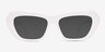 Rosy Solid White AcetateSunglass Frames from EyeBuyDirect, Front View