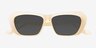 Rosy Cream AcetateSunglass Frames from EyeBuyDirect, Closed View