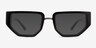 Elate Black AcetateSunglass Frames from EyeBuyDirect, Front View