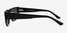 Elate Black AcetateSunglass Frames from EyeBuyDirect, Side View
