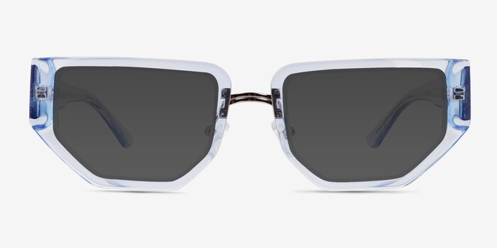 Elate Crystal Blue Acetate Sunglass Frames from EyeBuyDirect