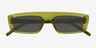 Novo Crystal Olive Green AcetateSunglass Frames from EyeBuyDirect, Closed View