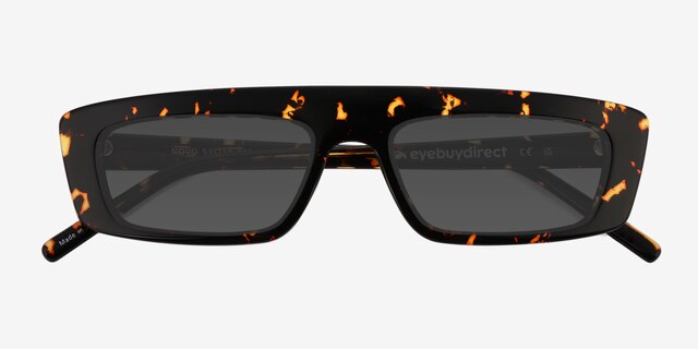 Novo Spotty Tortoise AcetateSunglass Frames from EyeBuyDirect, Closed View