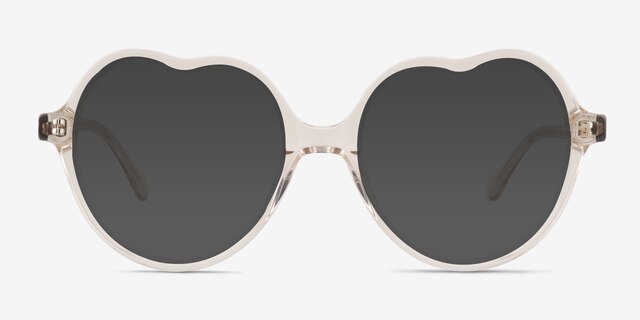 Amora Crystal Brown AcetateSunglass Frames from EyeBuyDirect, Front View