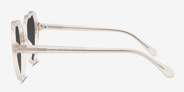 Amora Crystal Brown AcetateSunglass Frames from EyeBuyDirect, Side View