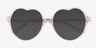 Amora Crystal Brown AcetateSunglass Frames from EyeBuyDirect, Closed View