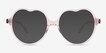 Amora Crystal Light Pink AcetateSunglass Frames from EyeBuyDirect, Front View