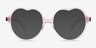 Amora Crystal Light Pink AcetateSunglass Frames from EyeBuyDirect, Front View