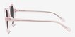 Amora Crystal Light Pink AcetateSunglass Frames from EyeBuyDirect, Side View