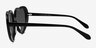 Suki Sun Noir AcétateSoleil de Lunette de vue d'EyeBuyDirect, Vue de Côté