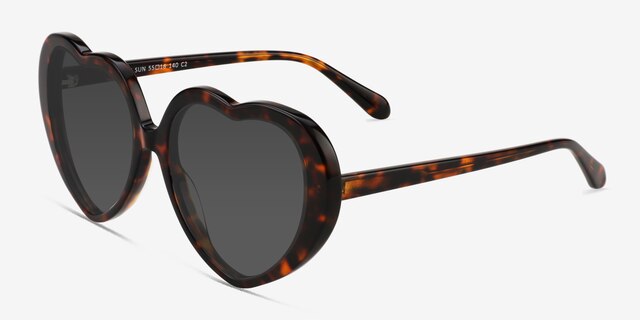 Suki Sun Tortoise AcetateSunglass Frames from EyeBuyDirect, Angle View
