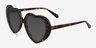 Suki Sun Tortoise AcetateSunglass Frames from EyeBuyDirect, Angle View