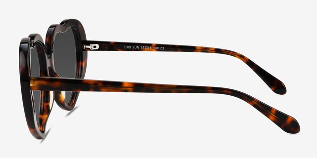Suki Sun Tortoise AcetateSunglass Frames from EyeBuyDirect, Side View
