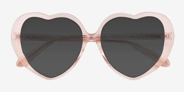 Suki Sun Crystal Champagne AcetateSunglass Frames from EyeBuyDirect, Closed View