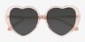 Suki Sun Crystal Champagne AcetateSunglass Frames from EyeBuyDirect, Closed View