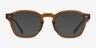 Lennox Crystal Brown AcetateSunglass Frames from EyeBuyDirect, Front View