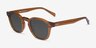 Lennox Crystal Brown AcetateSunglass Frames from EyeBuyDirect, Angle View