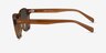 Lennox Crystal Brown AcetateSunglass Frames from EyeBuyDirect, Side View