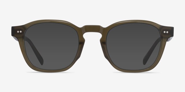 Lennox Green AcetateSunglass Frames from EyeBuyDirect, Front View
