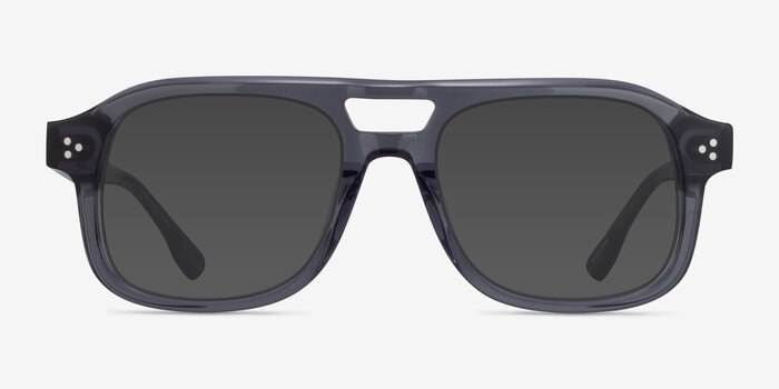 Connor Crystal Gray Acetate Sunglass Frames from EyeBuyDirect