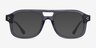 Connor Crystal Gray AcetateSunglass Frames from EyeBuyDirect, Front View