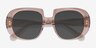 Dawn Crystal Light Brown AcetateSunglass Frames from EyeBuyDirect, Closed View