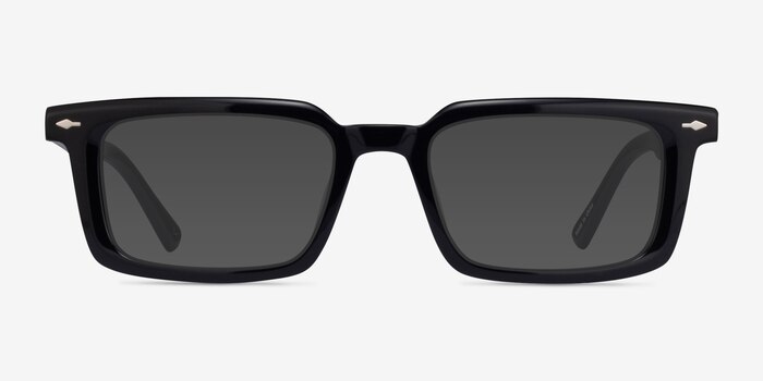 Riley Black Acetate Sunglass Frames from EyeBuyDirect
