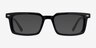 Riley Black AcetateSunglass Frames from EyeBuyDirect, Front View