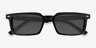 Riley Black AcetateSunglass Frames from EyeBuyDirect, Closed View