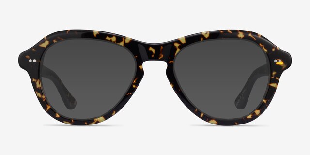 Moss Spotty Tortoise AcetateSunglass Frames from EyeBuyDirect, Front View