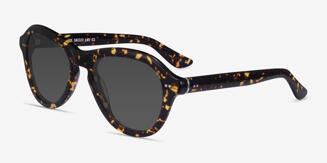 Moss Spotty Tortoise AcetateSunglass Frames from EyeBuyDirect, Angle View