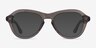 Moss Crystal Gray AcetateSunglass Frames from EyeBuyDirect, Front View