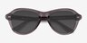 Moss Crystal Gray AcetateSunglass Frames from EyeBuyDirect, Closed View