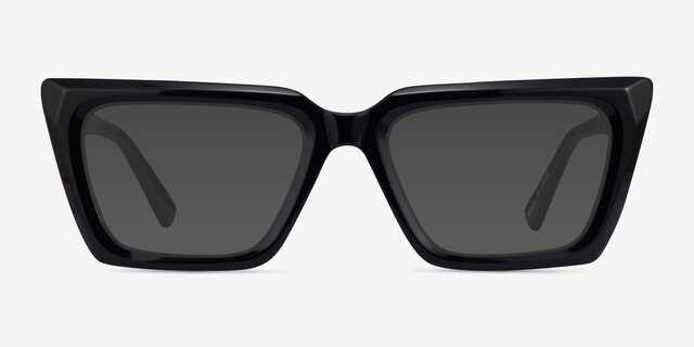 Yara Black AcetateSunglass Frames from EyeBuyDirect, Front View