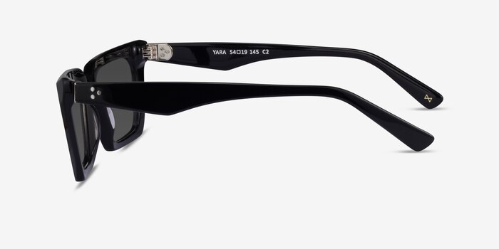 Yara Black Acetate Sunglass Frames from EyeBuyDirect