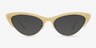 Aina Striped Brown AcetateSunglass Frames from EyeBuyDirect, Front View