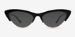 Aina Black Gold AcetateSunglass Frames from EyeBuyDirect, Front View